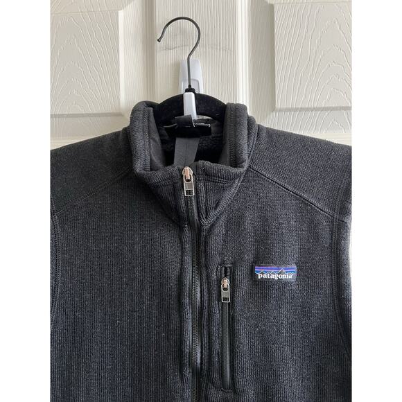 PATAGONIA Men's Black Better Sweater Classic Full Zip Fleece Vest Sz Small - Picture 5 of 13